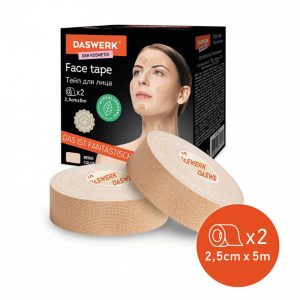 Бинт кинезио-тейп Daswerk Face Tepe, 5 м* 2,5 см