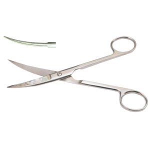 Ножницы с двумя острыми концами,вертикально-изогнутые Н-4-2