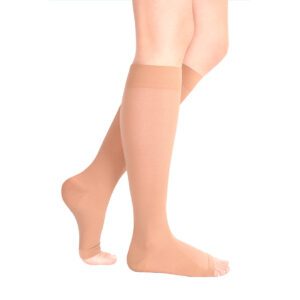 Гольфы компрессионные с открытым носком "Luomma Idealista" ID-210 Long, 1 класс