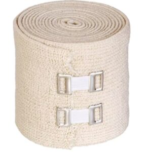 Бинт эластичный средней растяжимости с застежкой ИНТЕКС ИСР-4,0м*12см