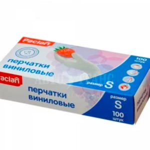 Перчатки виниловые нестерильные Paclan