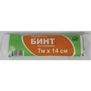 Бинт марлевый медицинский нестерильный 7 м*14 см "ВераМед"