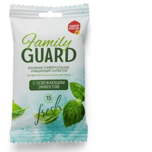 Салфетки влажные Family Guard black edition