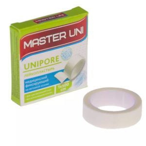 Пластырь на бумажной основе Unipore Master Uni, 1*500 см