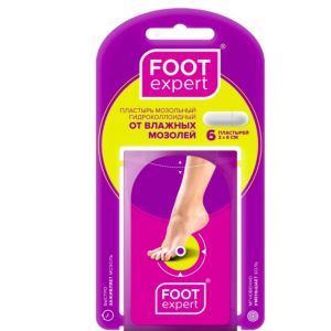 Пластырь FOOT EXPERT от влажных мозолей 2*6 см