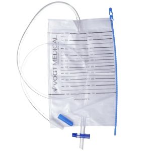 Мочеприемник прикроватный с крестовидным спускным краном, 1000 мл