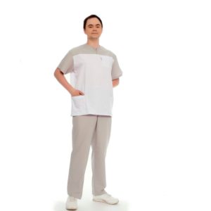 Костюм медицинский мужской "Сталь" КХМ-1