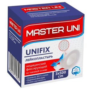 Пластырь на бумажной основе Unipore Master Uni 3*500 см