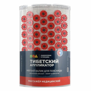 Аппликатор тибетский магнитный на мягкой подложке валик для поясницы МА19