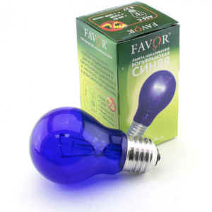 Лампа накаливания 230-60-Е27 (синяя)