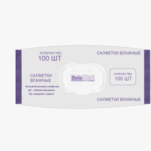Салфетки влажные BelaMed №100