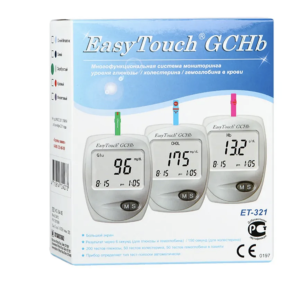 Анализатор портативный биохимический глюкозы и холестерина EasyTouch GC